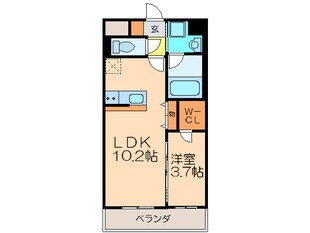 クレ－ル則武の物件間取画像